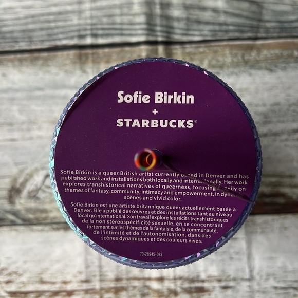Starbucks 2024 Sofie Birkin Rainbow Pride Bling Studded Venti 24 oz Cold Cup - Picture 5 of 7
